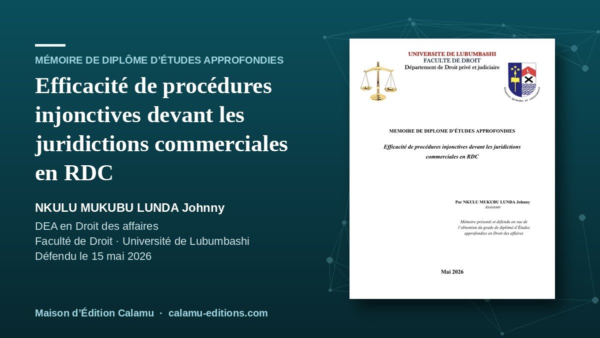 Efficacité de procédures injonctives devant les juridictions commerciales en RDC